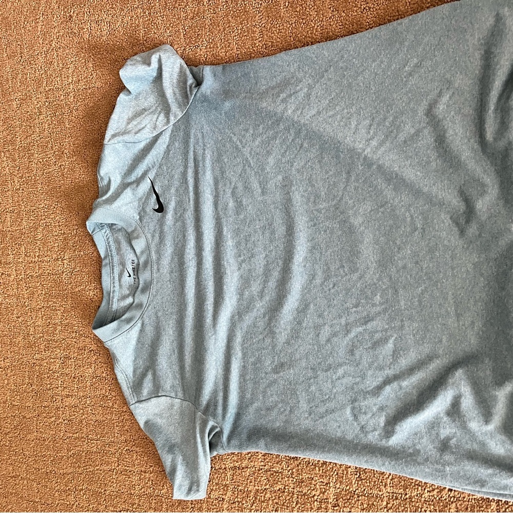 Nike Women's Light Blue Athletic Tee